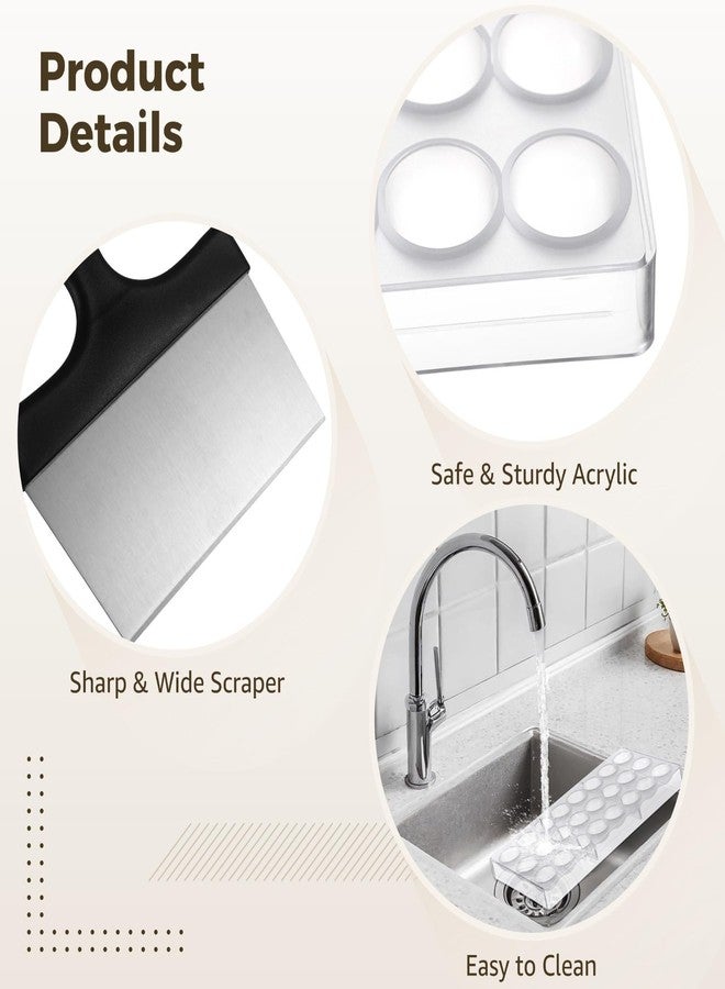 DORMIYA Polycarbonate Chocolate Molds, Chocolate Candy Mold with Chocolate Scraper, Half Ball Chocolate Making Molds for Smoothing Cheese, Cream (A) - Image 3