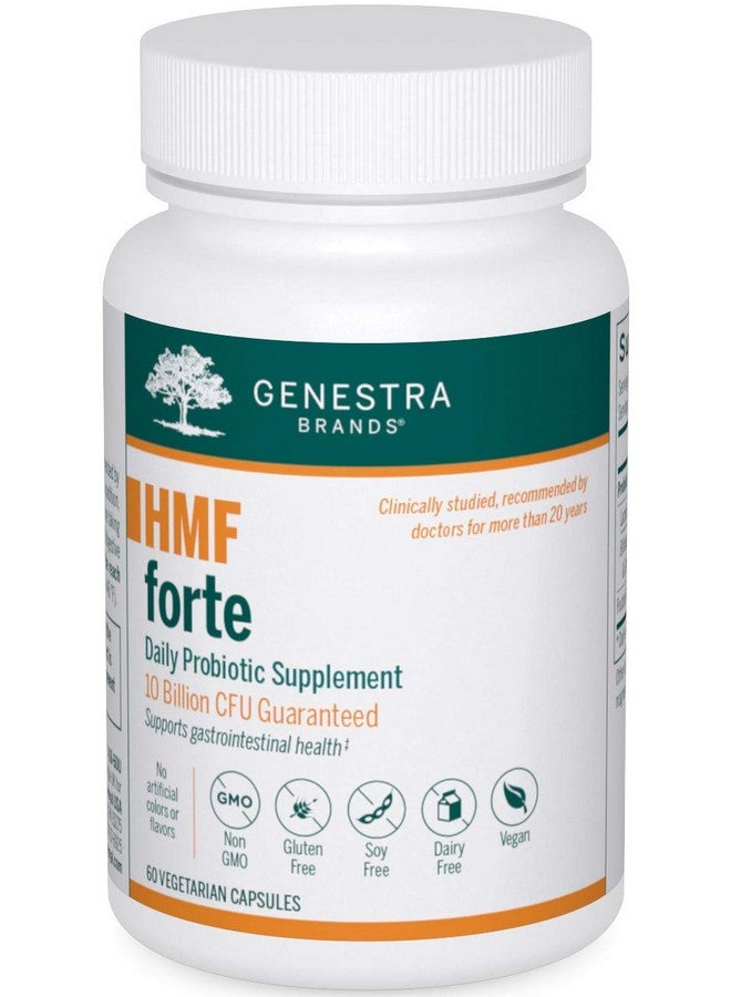 Genestra Brands - HMF Forte Probiotic Supplement - Four Strains of Probiotics to Promote GI Health - 60 Capsules - Image 1