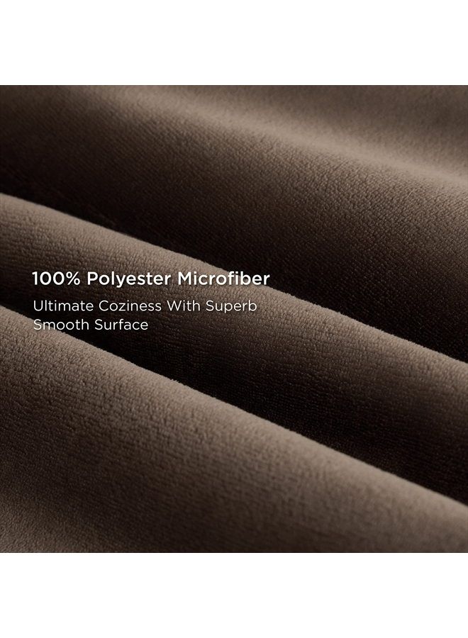 Bedsure Memory Foam Dog Bed for Medium Dogs - Orthopedic Waterproof Dog Bed for Crate with Removable Washable Cover and Nonskid Bottom - Plush Flannel Fleece Top Pet Bed, Brown - Image 3