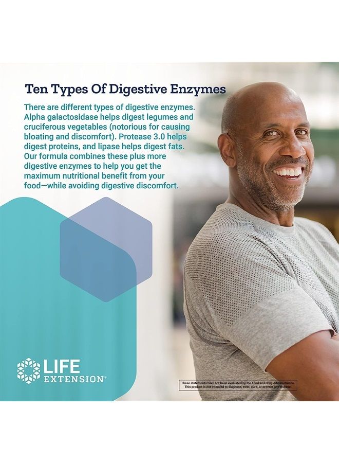 Life Extension Enhanced Super Digestive Enzymes & Probiotics -Vegetarian-Friendly Digestive Health Formula For GI Balance - Plant-Based Diet Aid - Non-GMO - 60 Vegetarian Capsules - Image 5