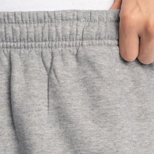 Fruit of the Loom Men's Eversoft Fleece Open Bottom Sweatpants with Pockets, Relaxed Fit, Moisture Wicking, Breathable, Grey Heather, Small - Image 3