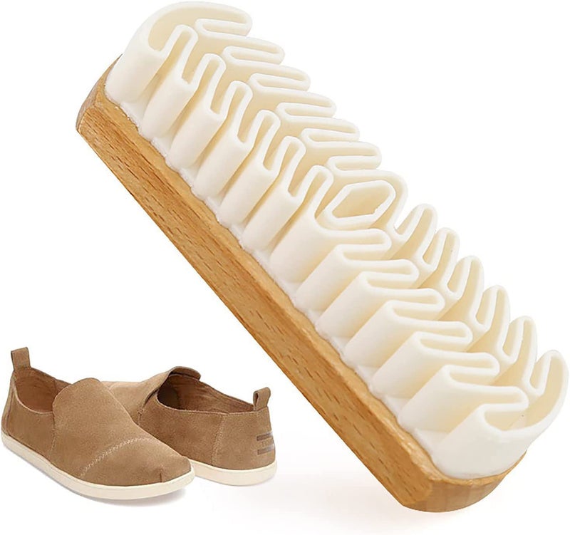 ZEVON® Suede Brush - Suitable for Leather Cleaning Suede & Nubuck Boots, Bags and Belts (Handcrafted Suede Brush for Shoes, Multicolour) - Image 1