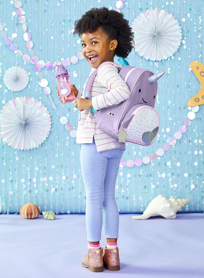Skip Hop Zoo Backpack - Narwhal - Toddler Backpack with Insulated Pocket - Image 4