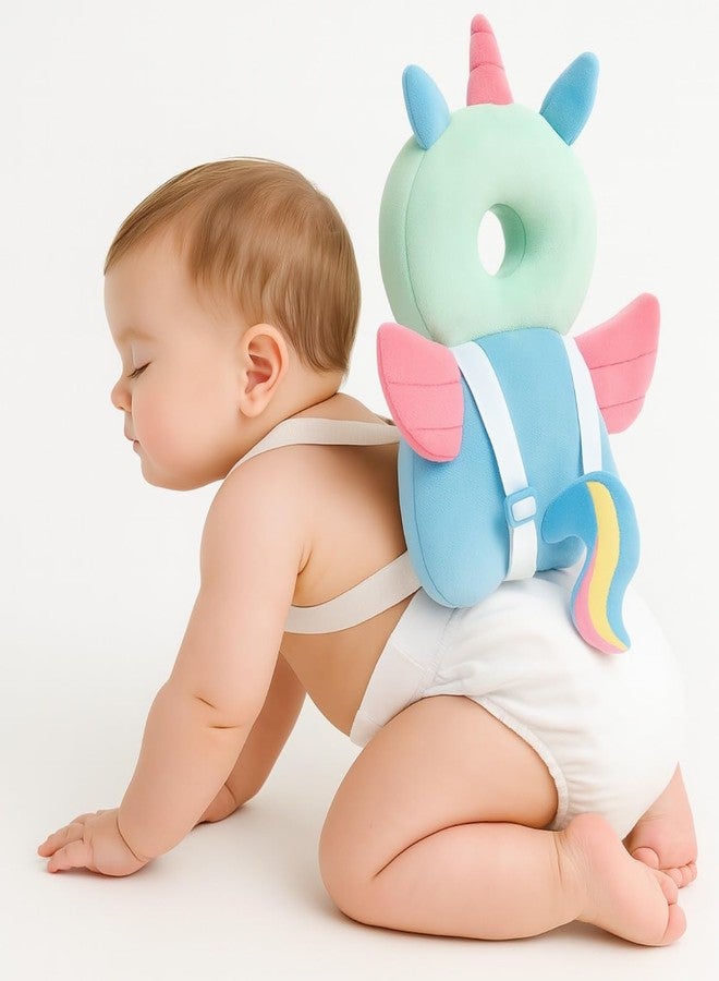 Tag24 Baby Head Protector Cushion, Unicorn Plush Soft Safety Helmet with Adjustable Straps for Crawling, Walking & Back Protection for Toddlers (6–36 Months) - Image 1