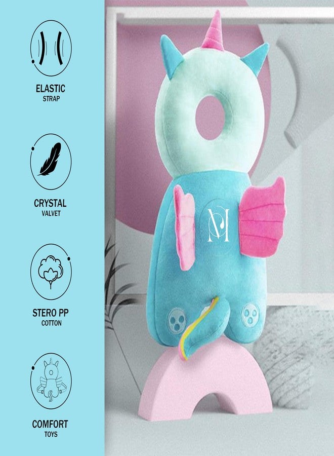 Tag24 Baby Head Protector Cushion, Unicorn Plush Soft Safety Helmet with Adjustable Straps for Crawling, Walking & Back Protection for Toddlers (6–36 Months) - Image 3