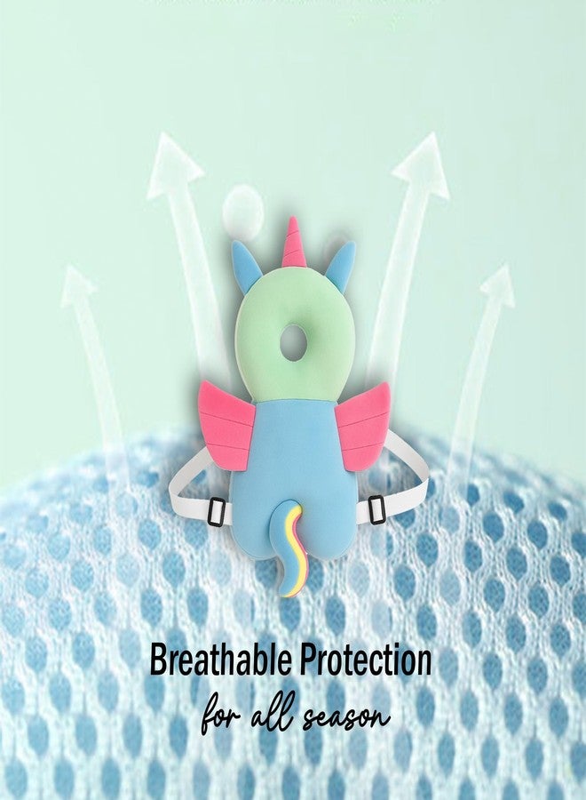 Tag24 Baby Head Protector Cushion, Unicorn Plush Soft Safety Helmet with Adjustable Straps for Crawling, Walking & Back Protection for Toddlers (6–36 Months) - Image 2