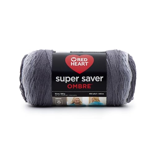 RED HEART E305.3964 Super Saver Ombre Yarn, Polo - Image 1