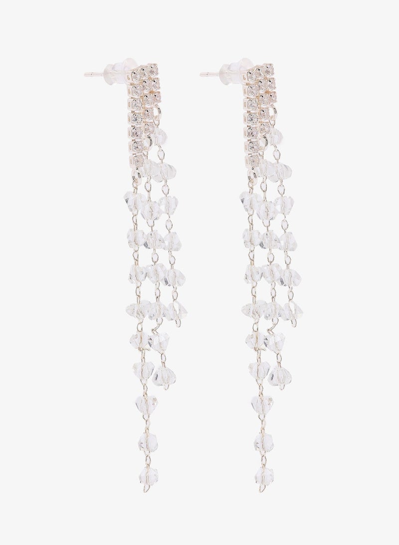 Ella Limited Edition Rhinestone Diamonte Drop Down Earrings - Image 2