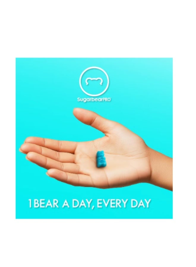 شوجر بير برو فيتامينات الشعر SugarBear 62 علكة - Image 2