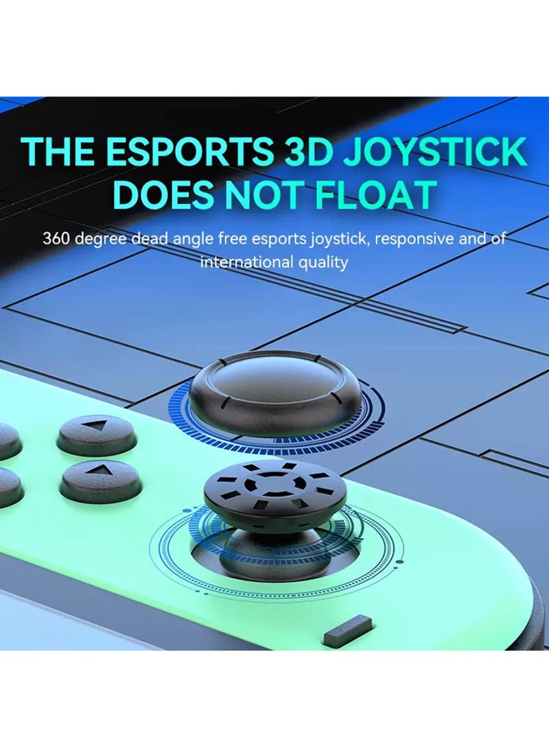 Wireless Controller for Nintendo Switch, L/R Controllers Replacement Compatible with Nintendo Switch/Lite/OLED, Joystick  with Wake-up/Screenshot/Dual Vibration/Motion Control Function With RGB light