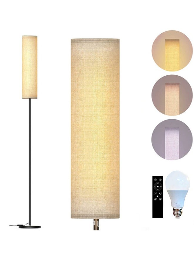 Joshberg Floor lamp,9W Floor Lamps for Living Room with 3 Color Temperatures,Reading Lamp with Remote Control,Tall Lamp,Led Lamp,Living Room Lamp,Color Changing Lamp with Beige Lamp Shade(Bulb Included)  - Image 1