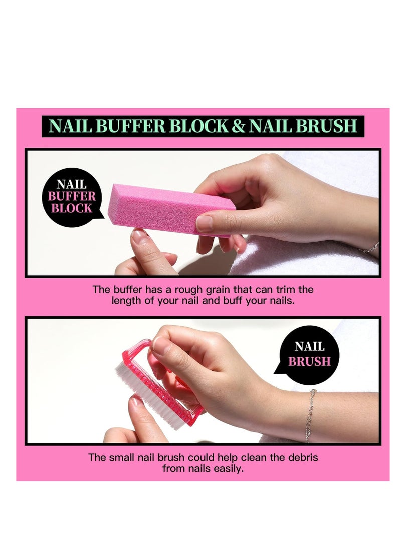 FANDAMEI FANDAMEI Nail Care Tool Kit, Nail Files 100/180, Nail Buffer Block, Cuticle Nippers, Cuticle Trimmer, Cuticle Pusher, Nail Lifter for Ingrown Toenails, Nail Tools, Nail Kit, Pedicure & Manicure Tools  - Image 3