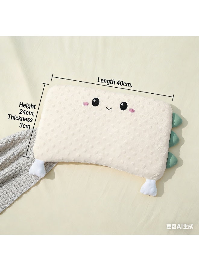 bbet Baby Nursing Sleeping Pillow for 0-3 Years, Ergonomic Toddler Pillow for Sleeping, Soft Infant Spine Protection Pillow, Kids Neck Support Bed Pillow, Yellow - Image 2