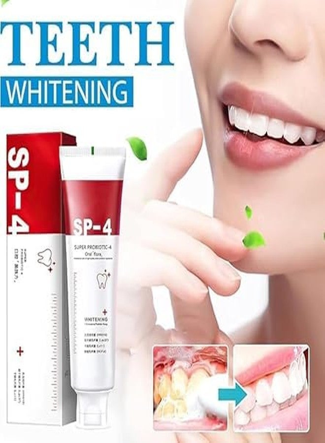 HER HEAL معجون أسنان SP 4 ألترا للتبييض، منظف للأسنان، تركيبة تبييض متطورة لإزالة البقع - (عبوة واحدة 50 جم) - Image 3