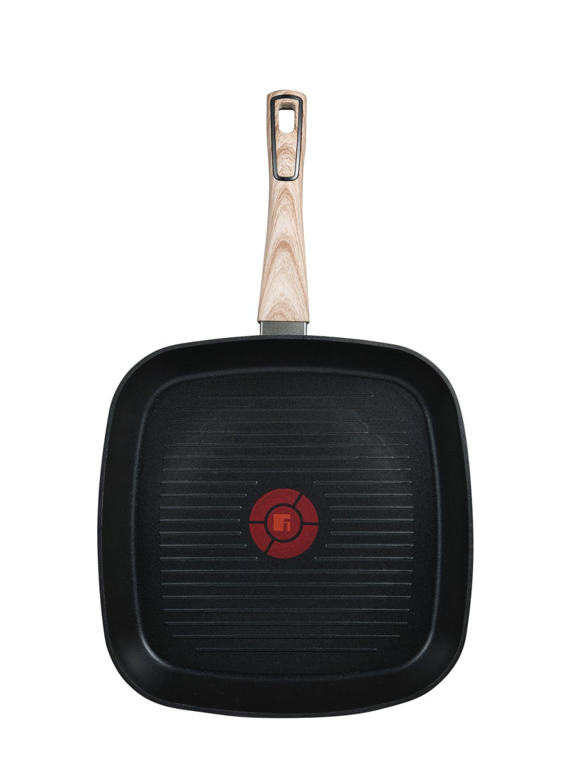 BERGNER مقلاة الشواء المصنوعة من الألمنيوم المطروق ULTIMATE TX بحجم 28 سم مع تقنية HEATDOT، قاعدة تحريض، لون رمادي، BG36180GY - Image 2