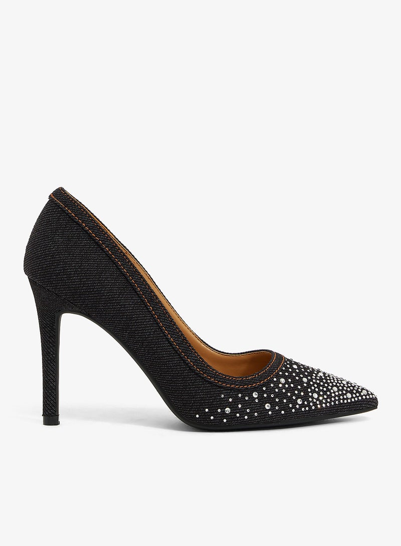 Anne Michelle High Heeled Pointed Pump - Image 1