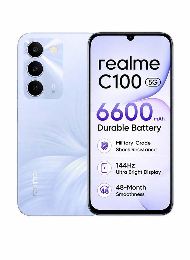 C100 5G ثنائي الشريحة بطارية تيتان 6600mAh 256GB 6GB بنفسجي مزهر - النسخة الشرق أوسطية