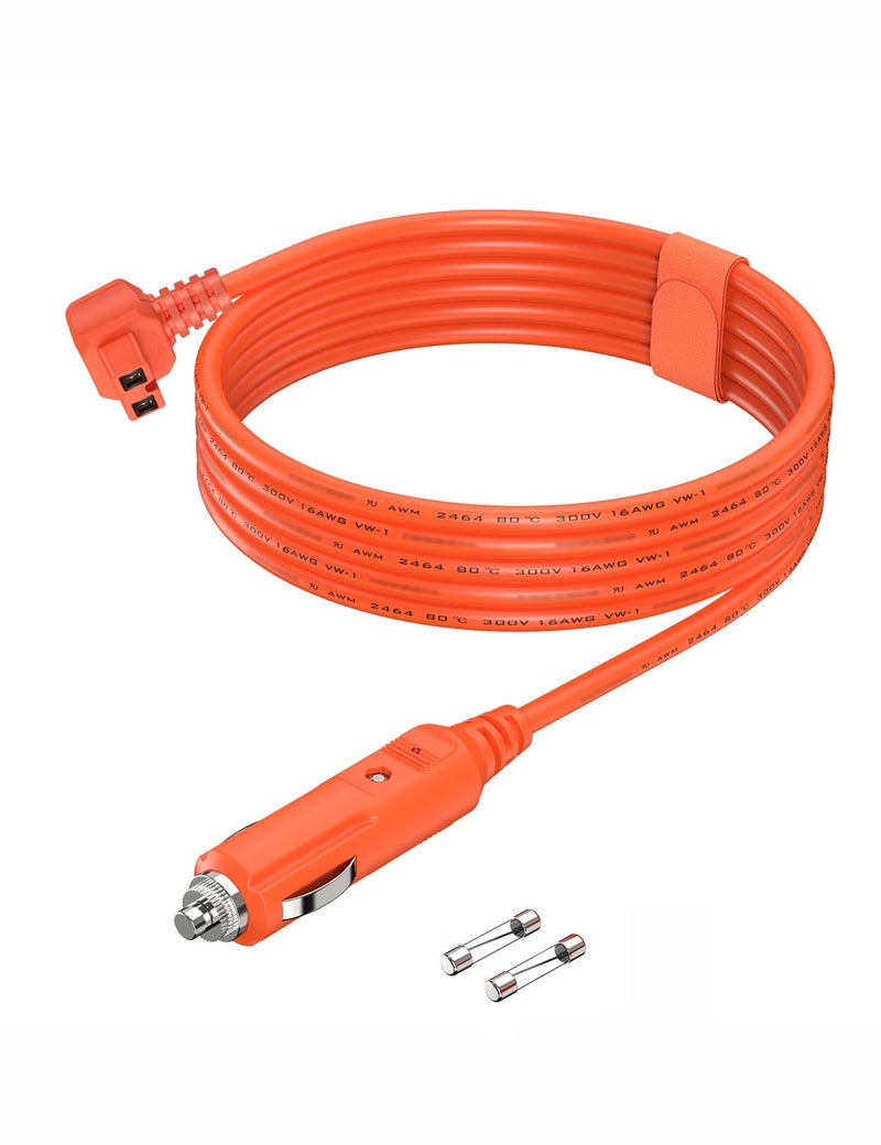 Tonton 16AWG 12V/24V DC Power Cord Cable 11.6FT 3.5M for Car Refrigerator Compatible with Alpicool, Bodega, Euhomy, BougeRV, ARB, Dometic, ICECO, Setpower, JoyTutus Portable Fridge Freezer Compressor Cooler - Image 1