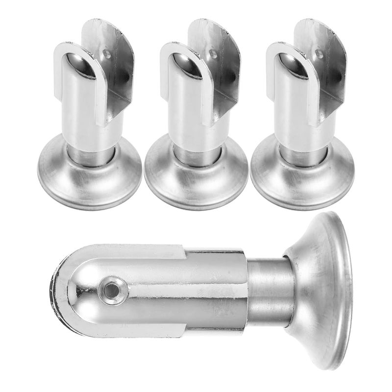 4pcs 304 Stainless Steel Toilet Partition Bracket Support Feet 6cm Public Restroom Stall Hardware Partition Fitting Supply - Image 1