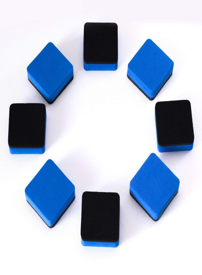 favide Favourde 48 Pack Magnetic Whiteboard Dry Erase Erasers Chalkboard Cleansers for Classroom, Home and Office (Blue) - Image 3