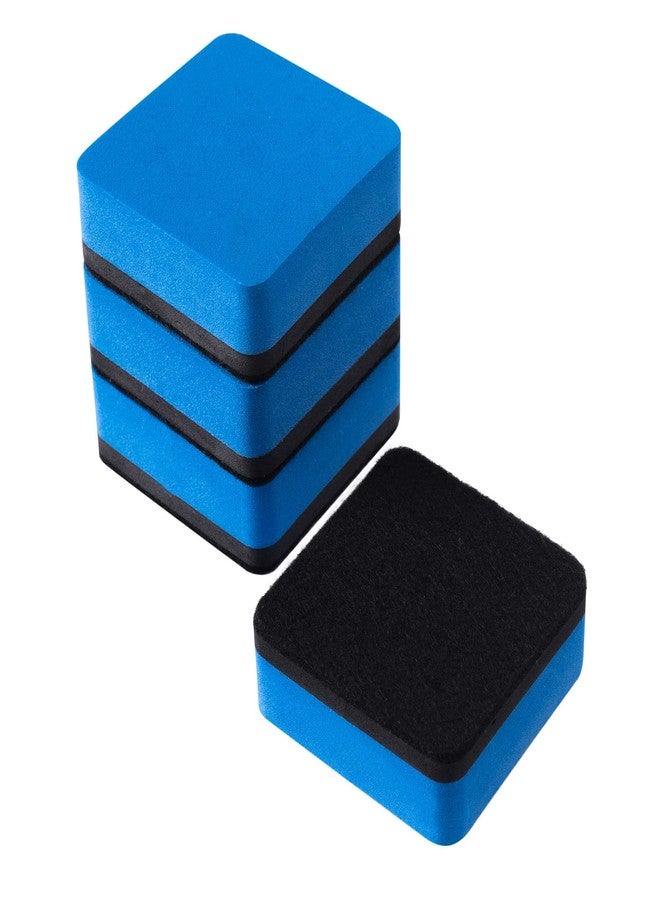 favide Favourde 48 Pack Magnetic Whiteboard Dry Erase Erasers Chalkboard Cleansers for Classroom, Home and Office (Blue) - Image 5