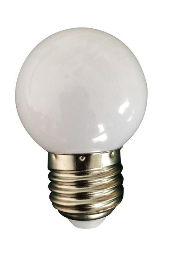 NIBEMINENT 2-Piece E27 Energy Saving LED Bulb White 4.6 x 6.8centimeter