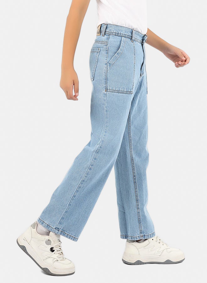 EGY WEAR Boys Light Blue Jeans Pants - Image 2