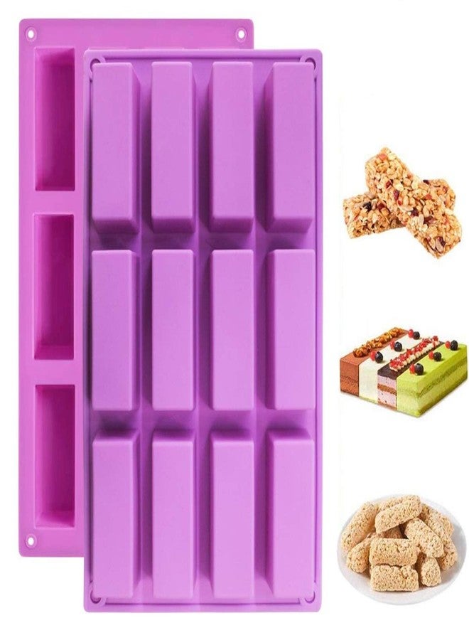 FantasyDay 12 Cavity Cubic Soap Shape Silicone Baking Mold, Anniversary Birthday Tray-Wedding Festival Party Silicone Cake Mold for Muffin Brownie Cornbread Candy Chocolates Butter Soap Gummy Bread - Image 1