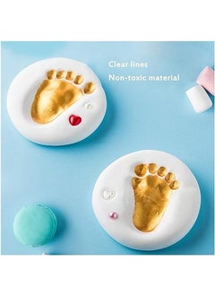 AASTIK SALES AASTIK Baby Clay Handprint Footprint Wooden Rectangular Wall Mount Frame With Led Light New Born Baby Gifts Set 1St Birthday Gift Baby Shower Gift Includes Safe NonToxic Clay Pink  - Image 3