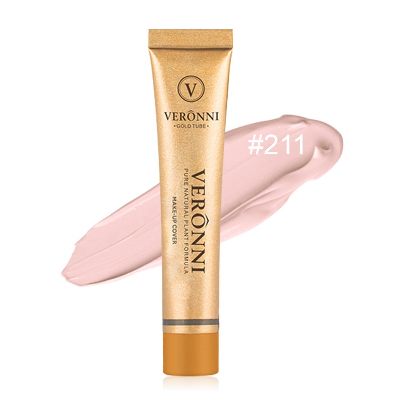 VERONNI كونسيلر فيروني لتغطية المكياج - كوفر للوجه - أساس مقاوم للماء - كونسيلر مذهل للندبات - SPF 30 1.1 أونصة/30 جرام (211) - Image 2