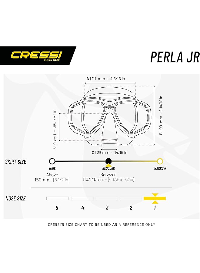 Cressi Unisex Youth Combo Set Perla Jr + Minigringo Diving Mask And Snorkel - Image 5