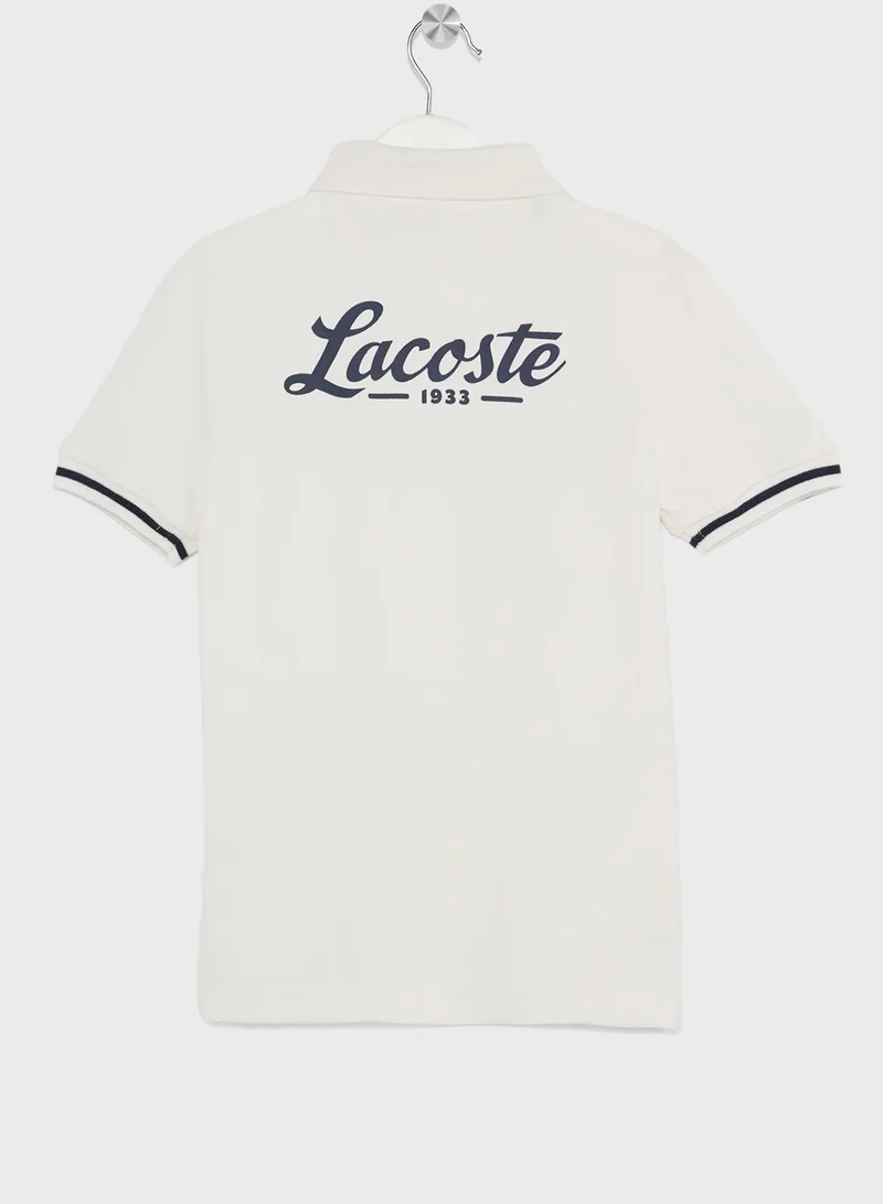 LACOSTE Kids Logo Polo