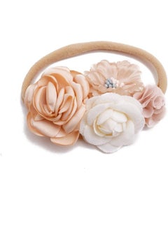 mligril mligril Baby Girl Floral Headbands Set - 3pcs Flower Crown Elastic Hairband Newborn Toddler Hair Accessories Gifts for Girls (1-6 years old)  - Image 4
