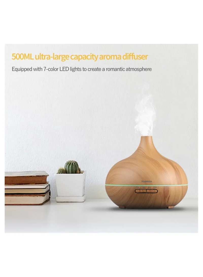 Cuisine Art Cuisine Art Essential Oil Diffuser, 550ml Oil Diffuser with 4 Timer, Aromatherapy Diffuser with Auto Shut-Off Function, Cool Mist Humidifier BPA-Free for Bedroom Home