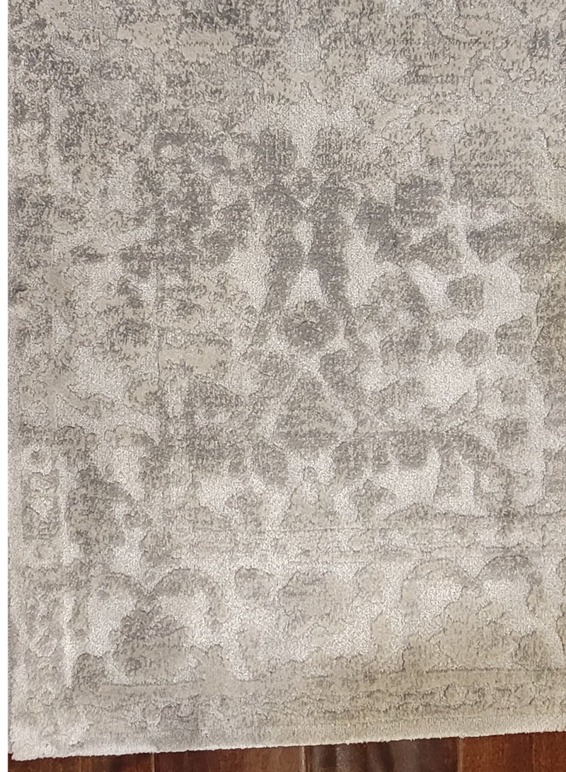 سجاد تركي مصنوع آليا سجاد من مادة البولي بروبلين النقية باللون الرمادي سجادة 120x180 سم - Image 2