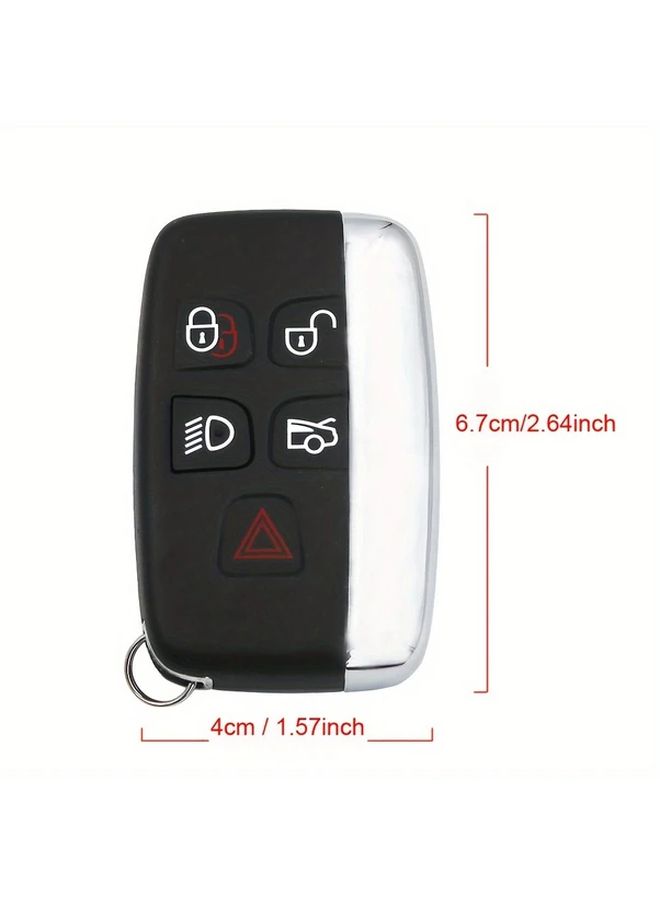 For Jaguar XJ XJL XF Smart Key Fob 5 Button ABS Shell Replacement Car Keychain - Image 2