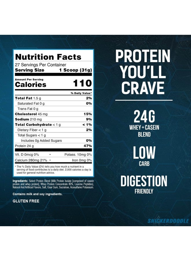 PEScience Select Low Carb Protein Powder, Snickerdoodle, 27 Serving, Whey and Casein Blend, Keto Friendly, Gluten Free, Best Tasting, Clean Isolate for Women and Men - Image 2