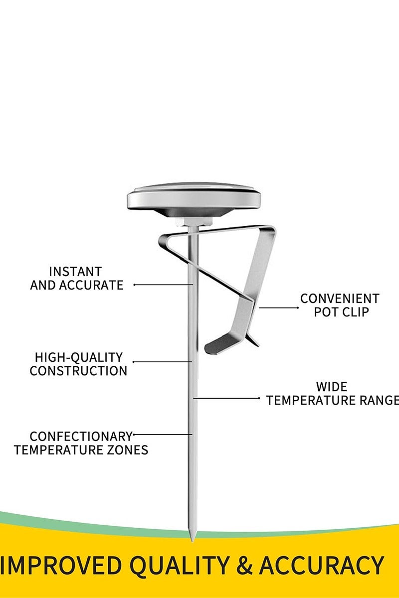 ihomeshop Instand Read 1.77-Inch Dial Thermometer,Best for The Coffee Drinks,Chocolate Milk Foam,Stainless Steel Probe, 30-220°F Range - Image 3