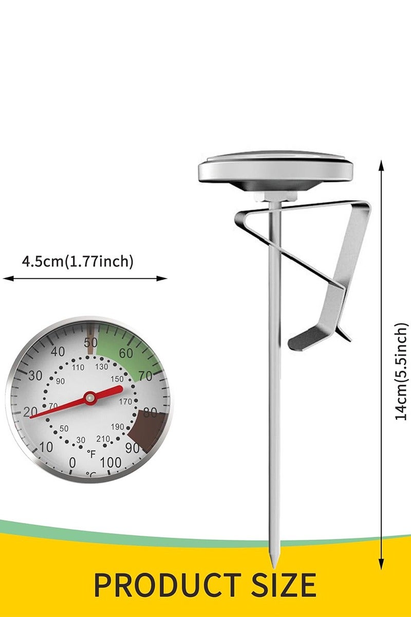ihomeshop Instand Read 1.77-Inch Dial Thermometer,Best for The Coffee Drinks,Chocolate Milk Foam,Stainless Steel Probe, 30-220°F Range - Image 4
