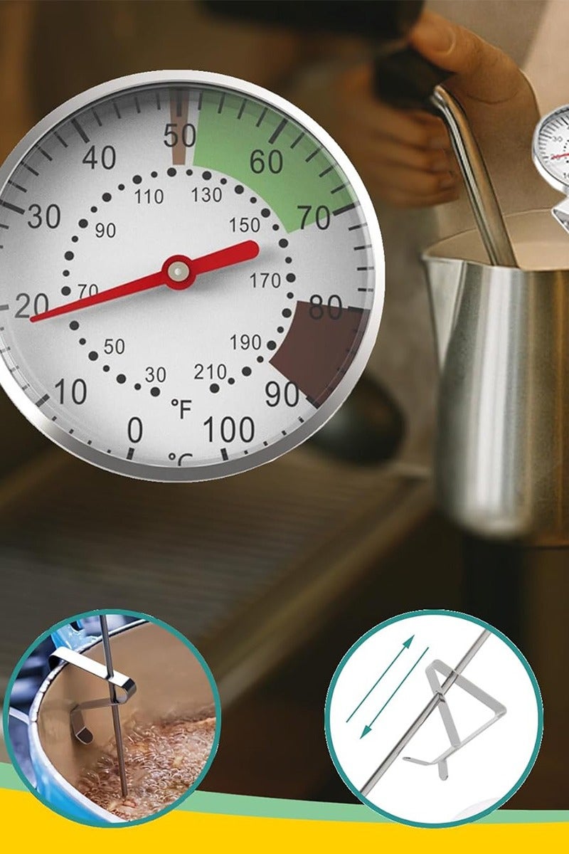 ihomeshop Instand Read 1.77-Inch Dial Thermometer,Best for The Coffee Drinks,Chocolate Milk Foam,Stainless Steel Probe, 30-220°F Range - Image 5