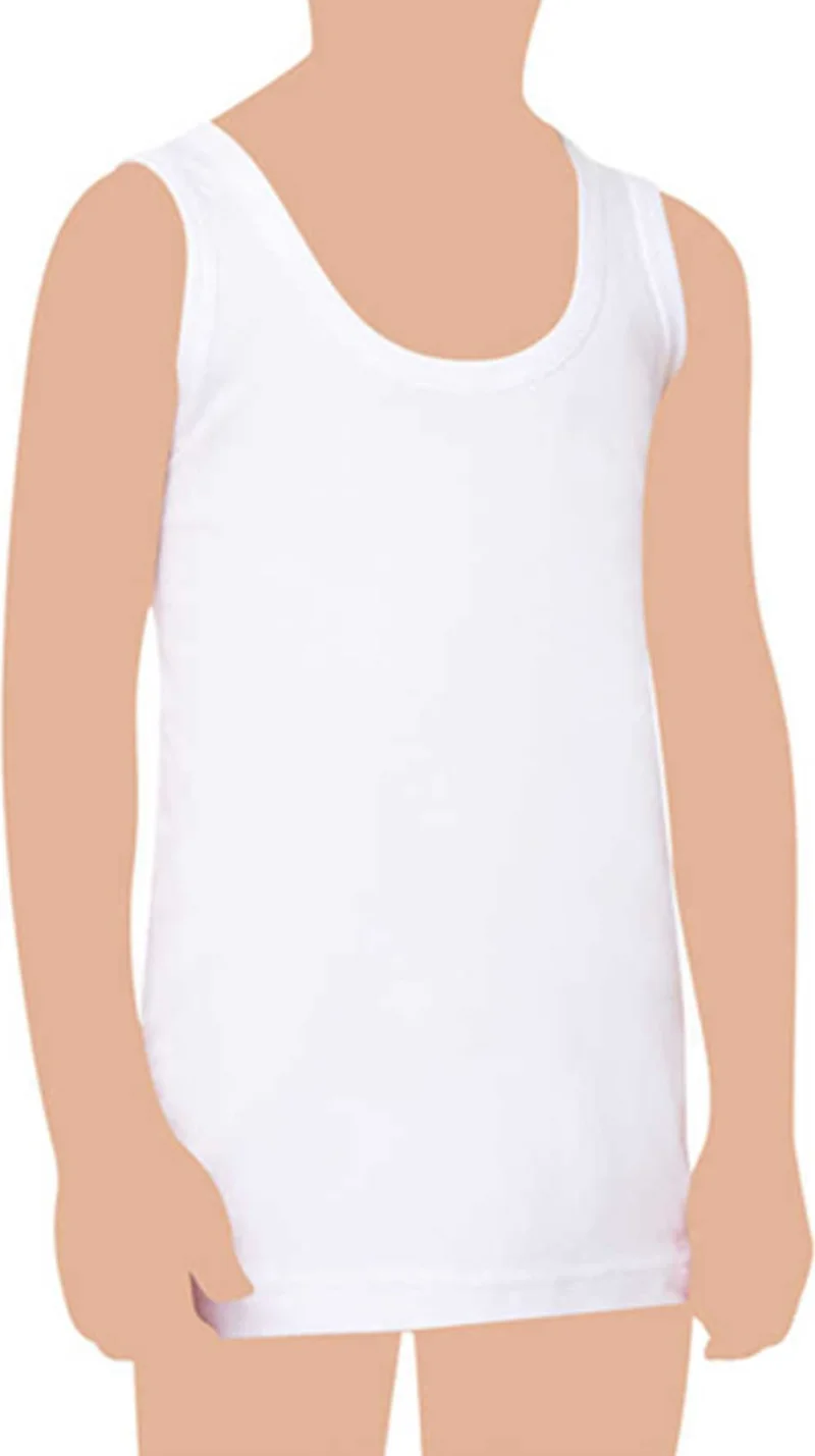 Belifanti Collection Boy's Cotton 6-Piece White Undershirt 6-Piece Mixed Color Boxer 12 Piece Set