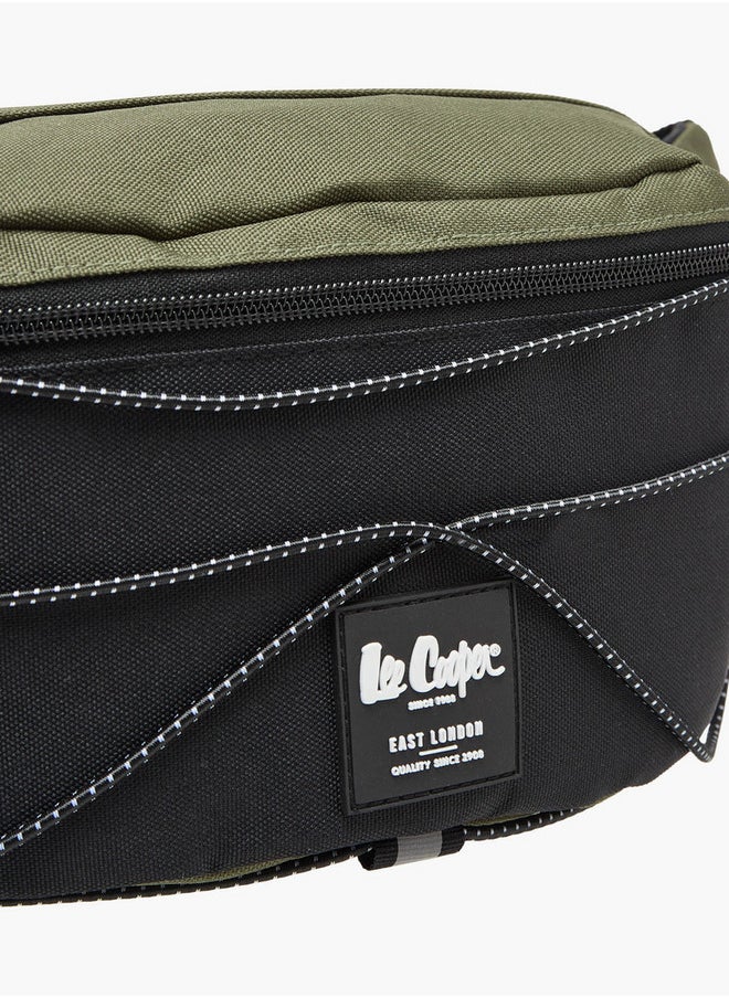 Lee Cooper Men's Logo Applique Waist Bag with Zip Closure  - Image 4