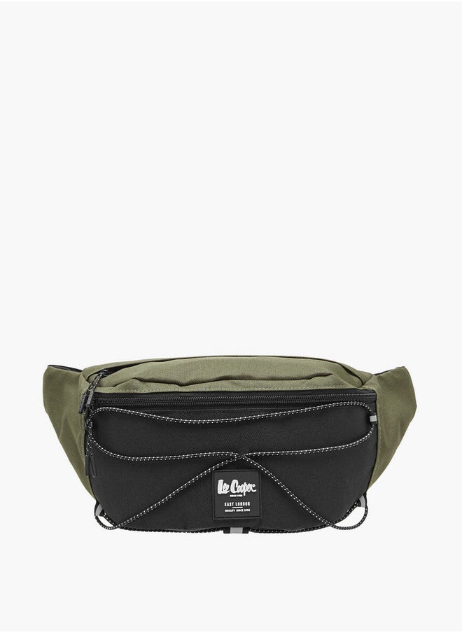Lee Cooper Men's Logo Applique Waist Bag with Zip Closure  - Image 1