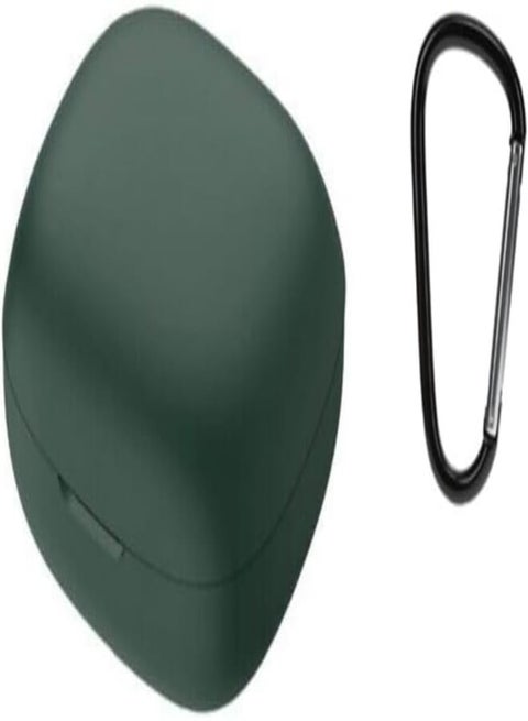 Colourful Silicone Case with Silicone Hook Compatible with Anker Soundcore R50i TWS (Khaki)