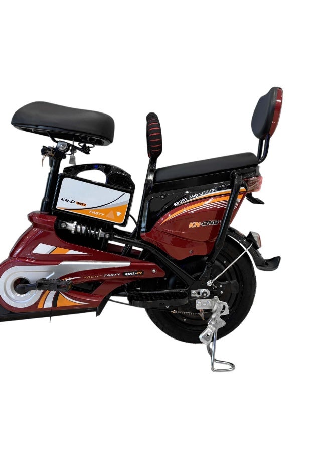 Crony W6 Happy beans Red Electric Scooter Bicycle with Seat and Suspension, 350W Motor,  Top Speed Up to 25km Range, Max Load 150 kg - Image 5