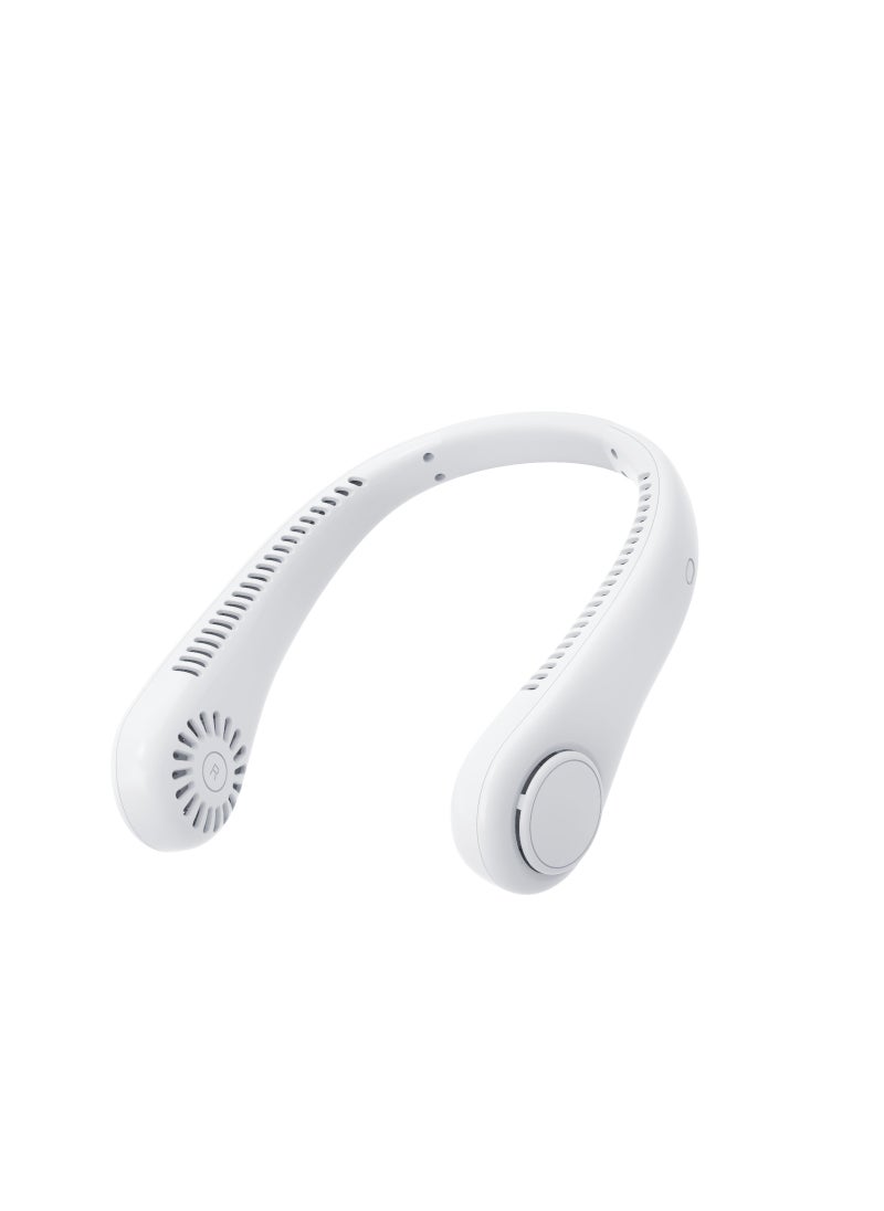 Generic - Portable Neck Fan Foldable Bladeless Mini USB600 capacity White 600 capacity White - Image 1