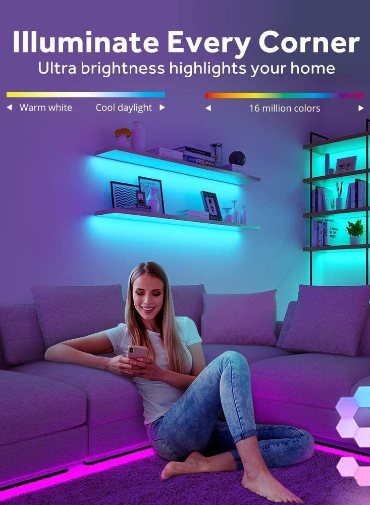Roman Gifts 6 Pieces Hexagon RGB Lights Honeycomb Wall Lights Upgrade Touch Sensitive DIY Splicing Lights Creative Geometry Assembly LED Night Light for Home Office Hotel Bar Festive Gift - Image 5