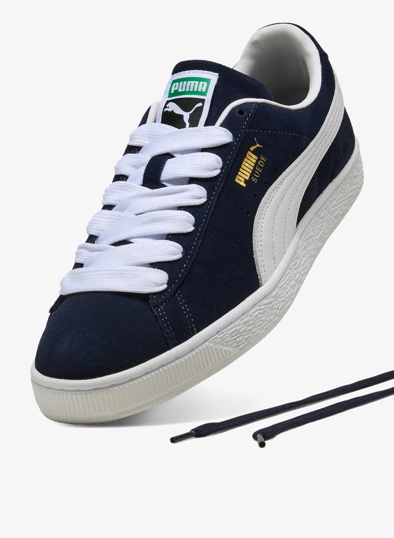 Puma PUMA Navy-PUMA White Suede Classic Sneakers Unisex for Men | Best Price UAE