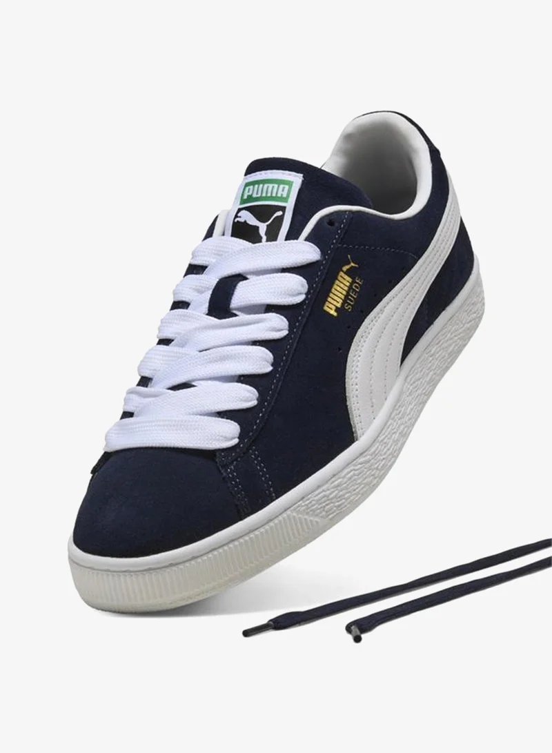 Puma PUMA Navy-PUMA White Suede Classic Sneakers Unisex for Men | Best Price UAE
