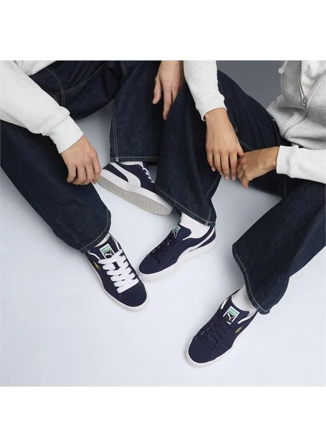 Puma PUMA Navy-PUMA White Suede Classic Sneakers Unisex for Men | Best Price UAE